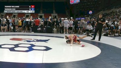 100 lbs Cons. Quarters - Parker Williams, Florida vs Hudson Cox, Iowa