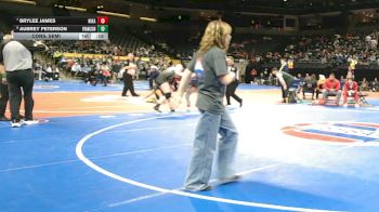 135 Class 2 lbs Cons. Semi - Brylee James, Nixa vs Aubrey Peterson, Francis Howell North