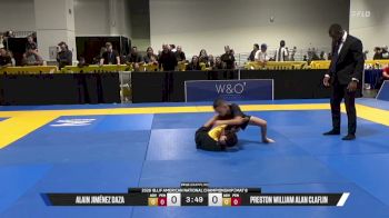 Preston William Alan Claflin vs Alain Jiménez Daza 2026 American National IBJJF Jiu-Jitsu Championship