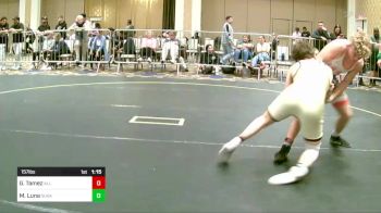 157 lbs Quarterfinal - Gunnar Tamez, All In Wr Ac vs Matthew Luna, Sugar Kids WC