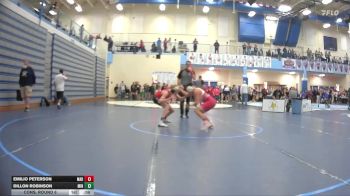 106 lbs Cons. Round 6 - Emilio Peterson, Madison vs Dillon Robinson, Minico