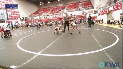 49 lbs Rr Rnd 3 - Bennett Grose, Ponca City Wildcat Wrestling vs Cannon Corley, Choctaw Ironman Youth Wrestling