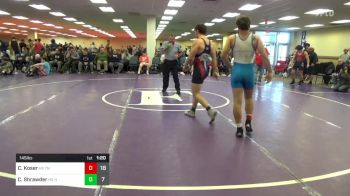 145 lbs Rr Rnd 2 - Clay Koser, Team Nauman Red HS vs Chase Shrawder, Steller Trained Hutt Clan HS