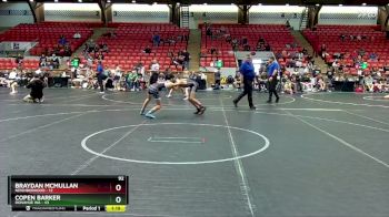 92 lbs Semis (4 Team) - Braydan McMullan, Neighborhood vs Copen Barker, Donahue WA