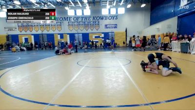 113 lbs Cons. Round 7 - Nolan Halulko, Treasure Coast Wrestling Club vs Joseph Obstaculo, Beebe Trained