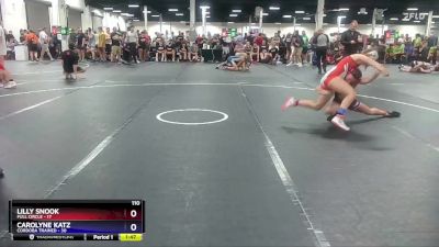 110 lbs Round 6 (8 Team) - Carolyne Katz, Cordoba Trained vs Lilly Snook, Full Circle