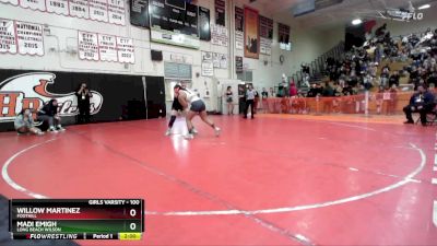 170 lbs Quarterfinal - Jordon Puluti, Cypress vs Maia Baker, Santa Monica