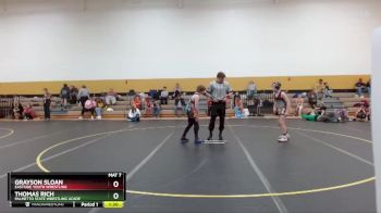 107 lbs Round 2 - Grayson Sloan, Eastside Youth Wrestling vs Thomas Rich, Palmetto State Wrestling Acade