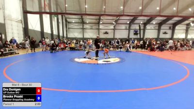 51.8-54 lbs Champ. Round 1 - Dru Dunigan, UP Outlaw WC vs Brooke Pruski, Pioneer Grappling Academy