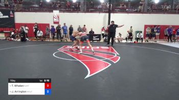 70 kg Consi Of 8 #1 - Ty Whalen, Njrtc vs Jackson Arrington, Wolfpack Wrestling Club