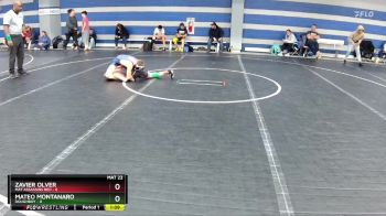 88 lbs Round 7 (8 Team) - Mateo Montanaro, Doughboy vs Zavier Olver, Mat Assassins Red