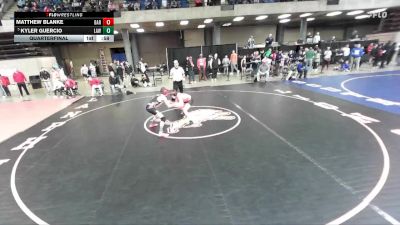 106 lbs Quarterfinal - Kyler Guercio, Lawerenceville vs Matthew Blanke, Barrrington