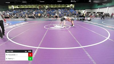 190 lbs Round Of 32 - Matthew Kowalski, OH vs Gunner Henry, IN