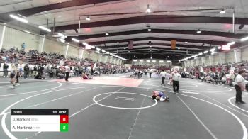 58 lbs Consi Of 8 #2 - Jacoby Hankins, Stout Wrestling Academy vs Aiden Martinez, Farmington