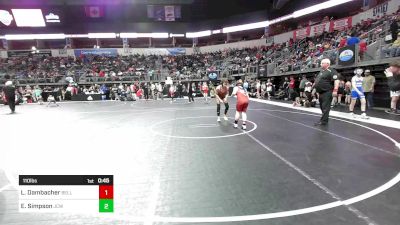 110 lbs Quarterfinal - Leland Dambacher, Belleville Little Devils vs Easton Simpson, Jackson County Wrestling Club