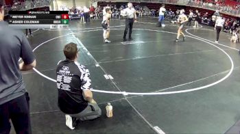 105 lbs Champ. Round 1 - Meyer Kinnan, Cozad Wrestling Club vs Asher Coleman, Rocket Wrestling Club / RWC