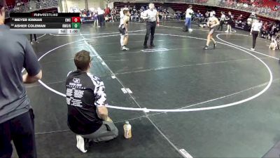 105 lbs Champ. Round 1 - Meyer Kinnan, Cozad Wrestling Club vs Asher Coleman, Rocket Wrestling Club / RWC