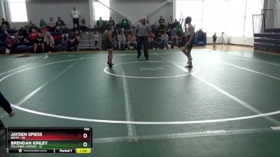 110 lbs Round 3 (6 Team) - Jayden Spiess, Delta vs Brendan Kinley, Columbia Station