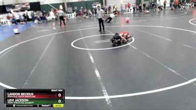 64 lbs Semifinal - Landon Beckius, Ogallala Youth Wrestling vs Levi Jackson, Moen Wrestling Academy