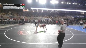 132 3A 7th Place Match - Porter Daniels, Palmetto vs LEONARDO PERDOMO, Bloomingdale Sr