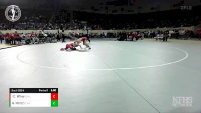 5A-113 lbs Quarterfinal - Cash Wiley, CARL ALBERT vs Raul Perez, CLAREMORE