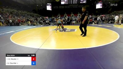 100 lbs Rnd Of 32 - Austin Hayes, MD vs Urijah Courter, IA