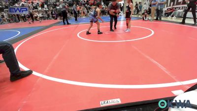 75 lbs Rr Rnd 1 - Isabella Vaughn, Skiatook Youth Wrestling vs Harper Tecumseh-Sands, Mojo