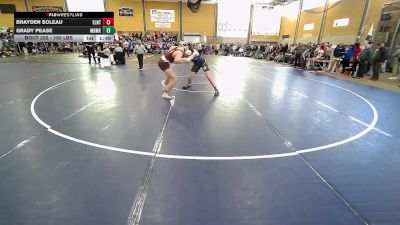 190 lbs Round Of 16 - Brayden Soleau, East Lyme/Norwich Tech vs Grady Pease, Medomak Valley