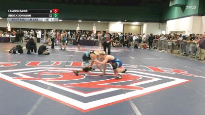 138 lbs Consi Of 128 #2 - Landen Davis, IA vs Brock Johnson, KS