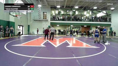 126 lbs Champ. Round 1 - Isaac Slayter, St. John Paul The Great vs Cassen Correggio, Don Bosco Prep
