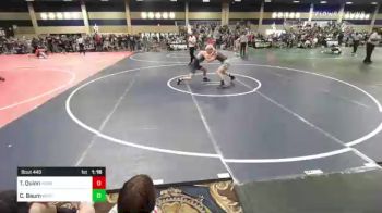 145 lbs Round Of 64 - Tristan Quinn, Yorba Linda HS vs Cameron Baum, Westlake WC