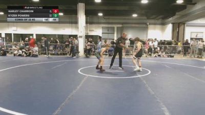 85 lbs Consi Of 32 #2 - Harley Charroin, FL vs Kyzer Powers, SC