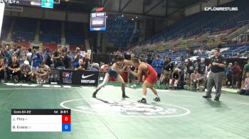 132 lbs Cons 64 #2 - Jospeh Pins, Iowa vs Brian Evans, Utah