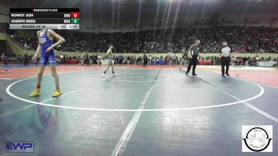 92 lbs Round Of 64 - Rowdy Ash, Sand Springs Jr High vs Joseph Reed, Husky Wrestling Club