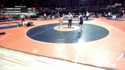 2A 157 lbs Cons. Round 1 - Caidan Ronning, Plano vs Andrew Lehman, Chicago (St. Rita)