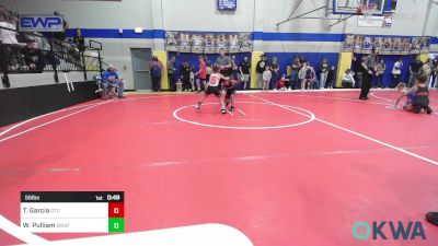 55 lbs Quarterfinal - Thomas Garcia, Owasso Takedown Club vs Weston Pulliam, Skiatook Youth Wrestling