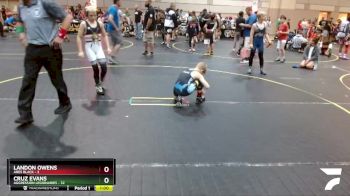 75 lbs Finals (8 Team) - Cruz Evans, Aggression Legionaries vs Landon Owens, Ares Black
