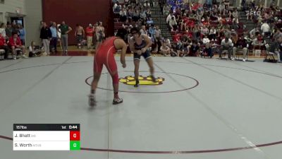 157 lbs Consi Of 16 #2 - Jay Bhatt, Woodward Academy vs Sam Worth, Mount Vernon