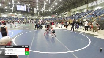 53 lbs Semifinal - Zac Martinez, Juggernaut WC vs Cohen Senne, Bozeman WC