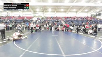 120 lbs 3rd Place Match - Ruston Peterson, Grand County vs Ryker Anderson, Wasatch