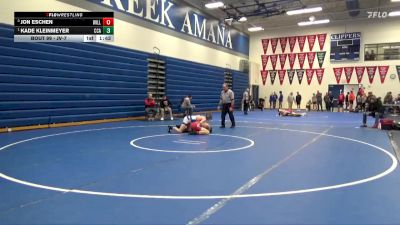 JV-7 lbs Round 2 - Kade Kleinmeyer, Clear Creek-Amana vs Jon Eschen, Williamsburg