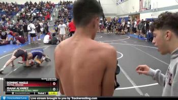 145 lbs Quarterfinal - Isaiah Alvarez, San Fernando High School Wrest vs Dominic Nagle, Neutral Grounds