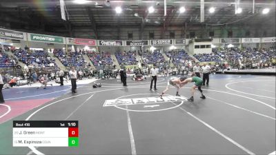 110 lbs Round Of 32 - Jaiden Green, Montezuma Cortez vs Mario Espinoza, County