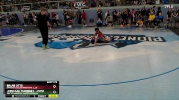 114 lbs Quarterfinal - Briar Otts, Chugach Eagles Wrestling Club vs Jeremiah Marquez-Hopson, Arctic Warriors Wrestling Club