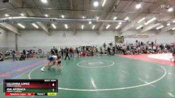 130 lbs Cons. Round 3 - Ava Apodaca, Liberty Common vs Lillianna Lopez, Pueblo Central