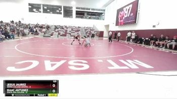 125 lbs Round 1 (3 Team) - Isaac Antunez, Santa Ana College vs Jesus Jaurez, Sierra College (White)