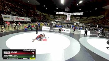 85 lbs 5th Place Match - Abraham Diaz, Madera Wrestling Club vs Bishop Rening, California