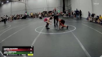 76 lbs Round 2 (3 Team) - Justin Salecedo, Iron Horse vs Liam Merithew, Brawler Elite