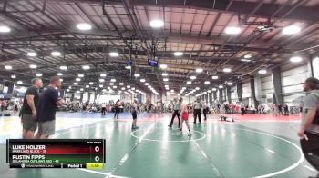 130 lbs Rd# 6- 9:00am Saturday Final Pool - Luke Holzer, Maryland BLACK vs Rustin Fipps, Oklahoma Outlaws Red