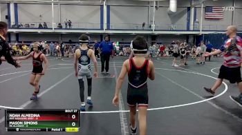 56 lbs Round 7 (8 Team) - Mason Simons, PA Alliance vs Noah Almedina, Mat Assassins Grey